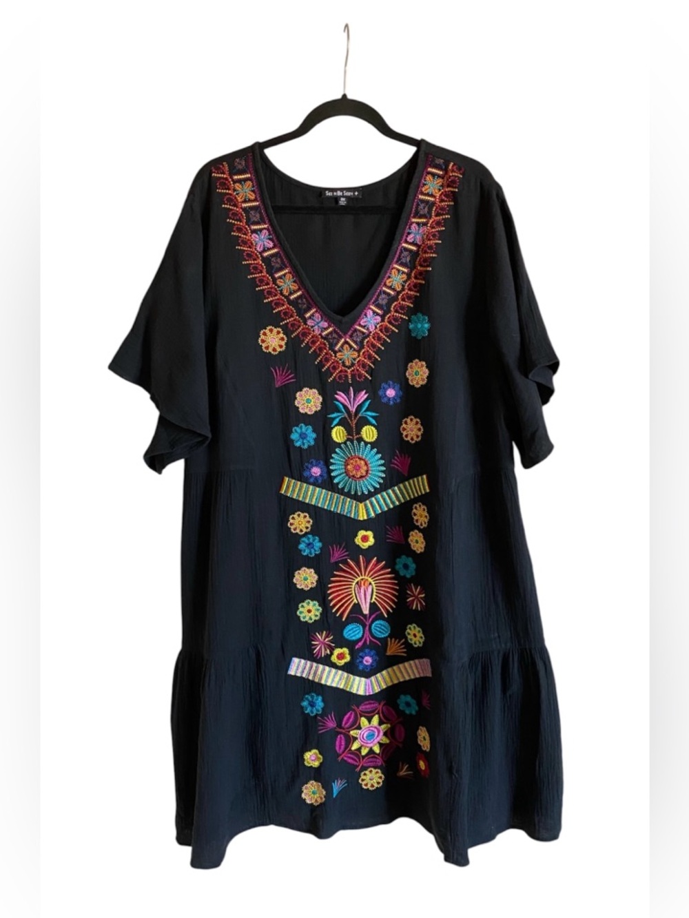 Women’s SEEN N BE SEEN Embroidered Dress 3X